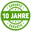 Siegel: 10 Jahre Garantie